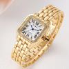 TikTok-Inspired Women's Square Diamond Quartz Watch with Steel Band