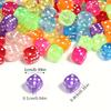 50Pcs Random Mix Colorful 8Mm Dice Beads For Jewelry Making Diy Handmade Necklace Bracelet Key Chain Accessories