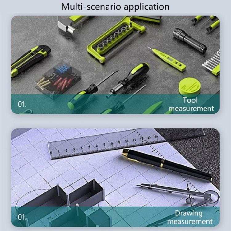 2Pcs Lightweight 2 Meter Foldable Ruler Plastic Measuring Ruler Teaching Aid for Professional & Person Measuring Tasks