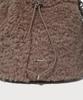 Covernat Woman Clover Heart Fluffy Bucket Bag Brown