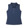 MALBON GOLF Basic Collared Sleeveless Navy (Woman)