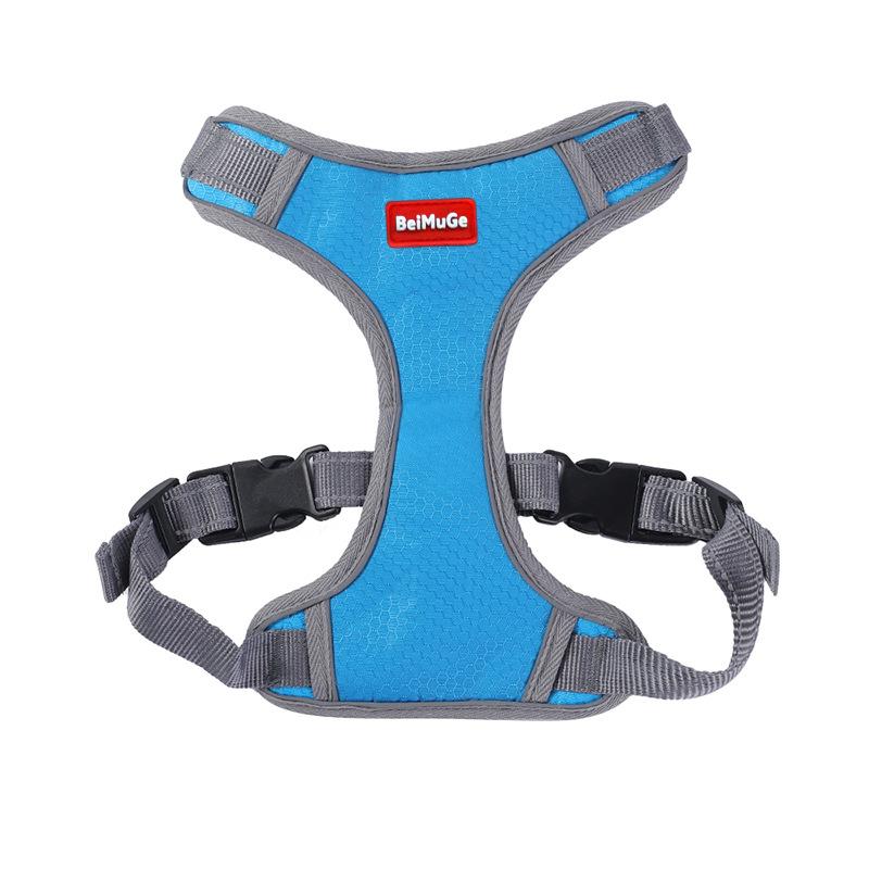 Reflective Medium and Large-sized Dog Leash, Pet Chest and Back Strap, Vest Type Dog Chest and Back Explosion-proof Dog Leash