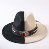 Popular European and American Classic Double-color Wide-brimmed Top Hat Men's and Women's Fashion OL Style Cowboy Hat Jazz Hat