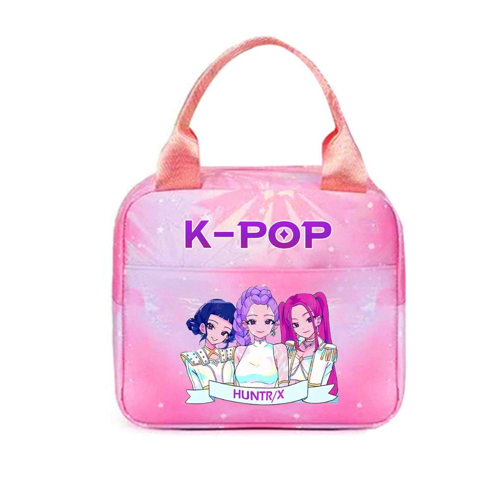KPop lovci démonů Kancelářští pracovníci S obědovým sáčkem Přenosný izolovaný velkokapacitní obědový sáček Taška přes rameno Dvouúčelový