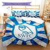 Sheffield Wednesday Football Club Pattern Bedding,Quilt Set Quilt Cover Pillowcase Home Birthday Gift (1 * duvet cover + 2 * pillowcase, without core)