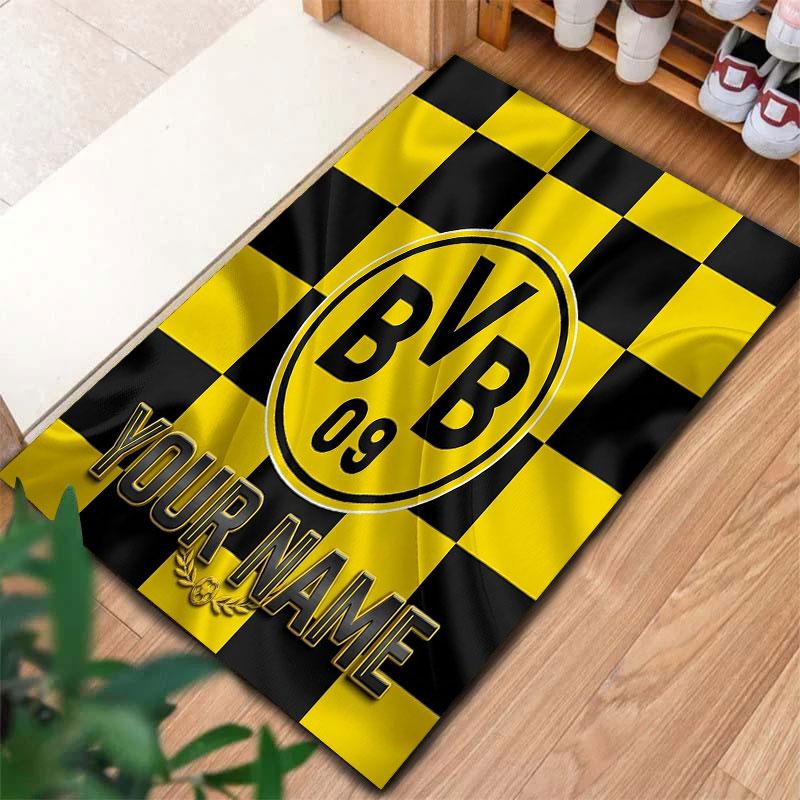 Borussia Custom Name Carpet Rug for Living Room Bedroom Home Sofa Decoration,Kids play Non-slip Floor Mat