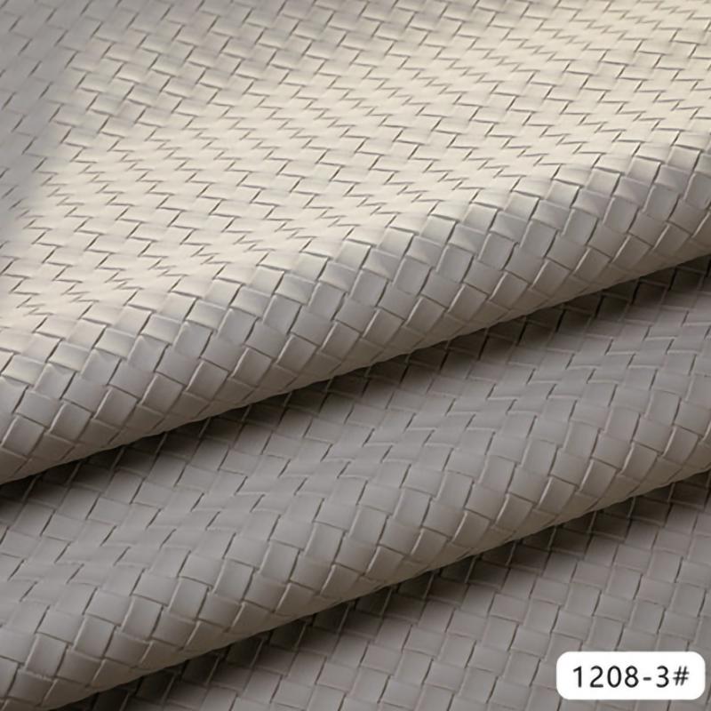 100x137cm Woven Pattern Synthetic Leather Fabric Soft PU Leather Sewing Diy Sofa Background Car Interior Upholstery Home Decor