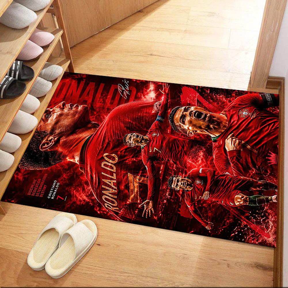 Cristiano Ronaldo Floor Rug Office Rug Design For Playrooms Hallway Dining Room Living Rooms Antislip Rug Anime Office Decor