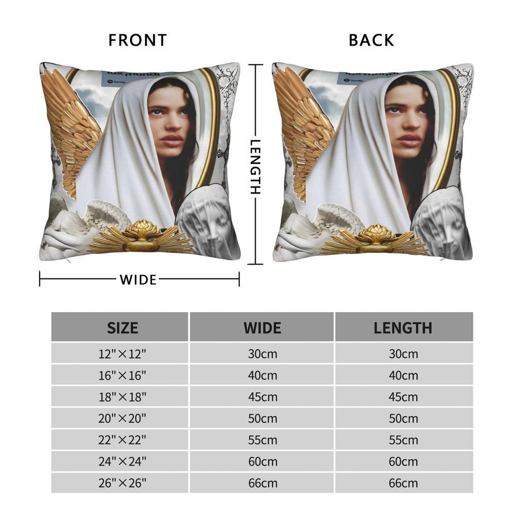 Decorative Pillowcase Rosalia LUX Tour 2026 Merch Chair  Pillow Case Cover Zipper Multiple Sizes