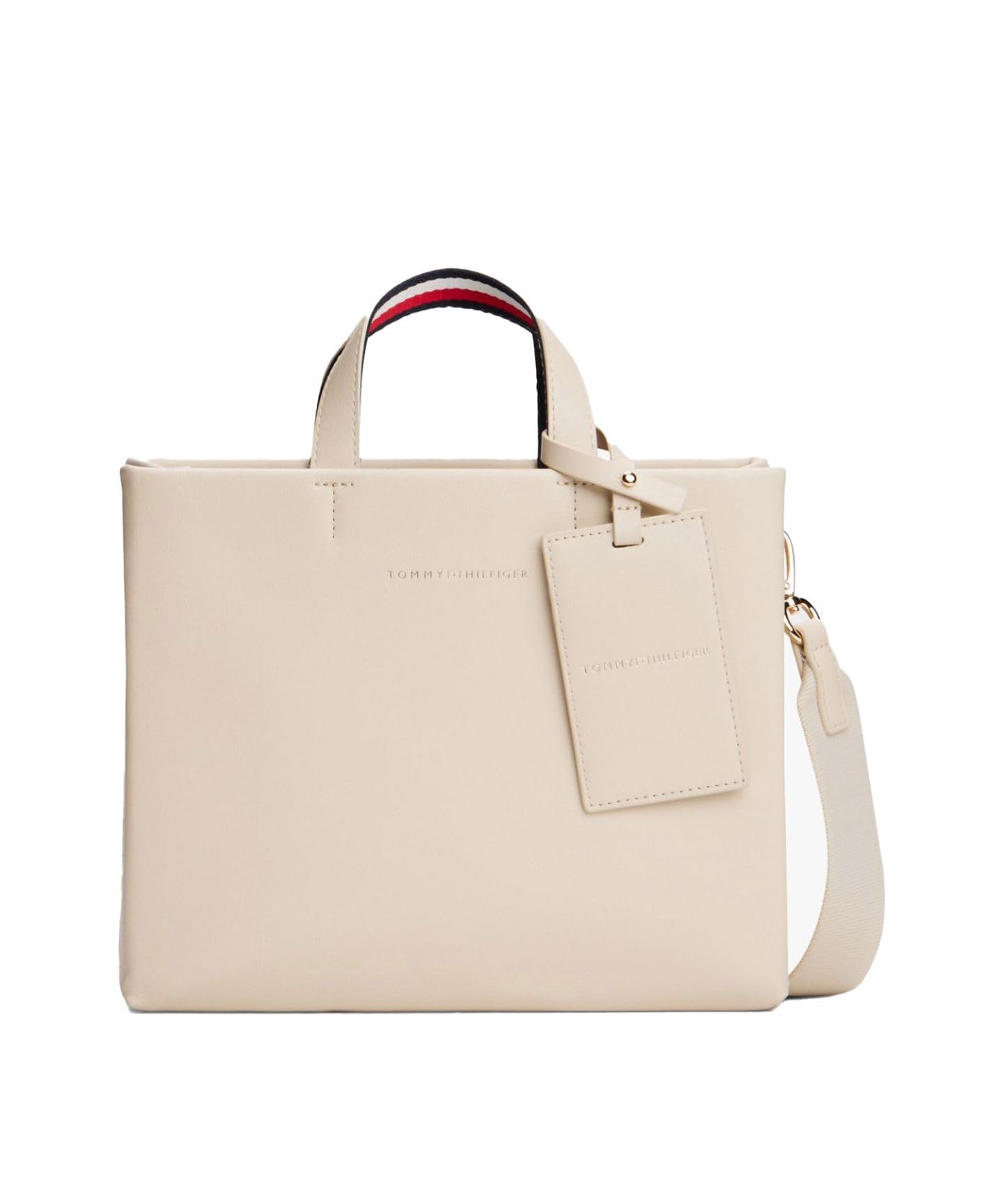 Tommy Hilfiger Establish Medium Shopper Bag AW17508 FREE Beige ACI
