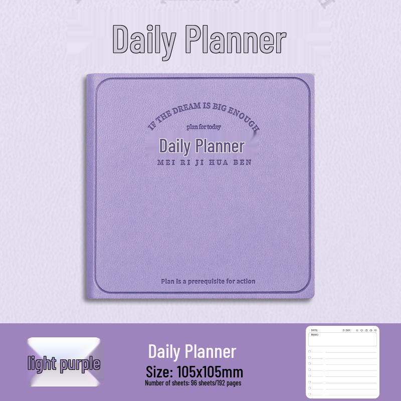 Portable Daily Planner: Thickened Notebook for Students & Office Note-Taking
