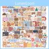 102-piece Adorable Cartoon Stickers For Journal Decoration Scrapbooking And Travel Graffiti Colorful Cute Designs