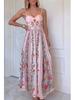 2025 Sexy Strappy Holiday Dress with Beads and Print Design for Women