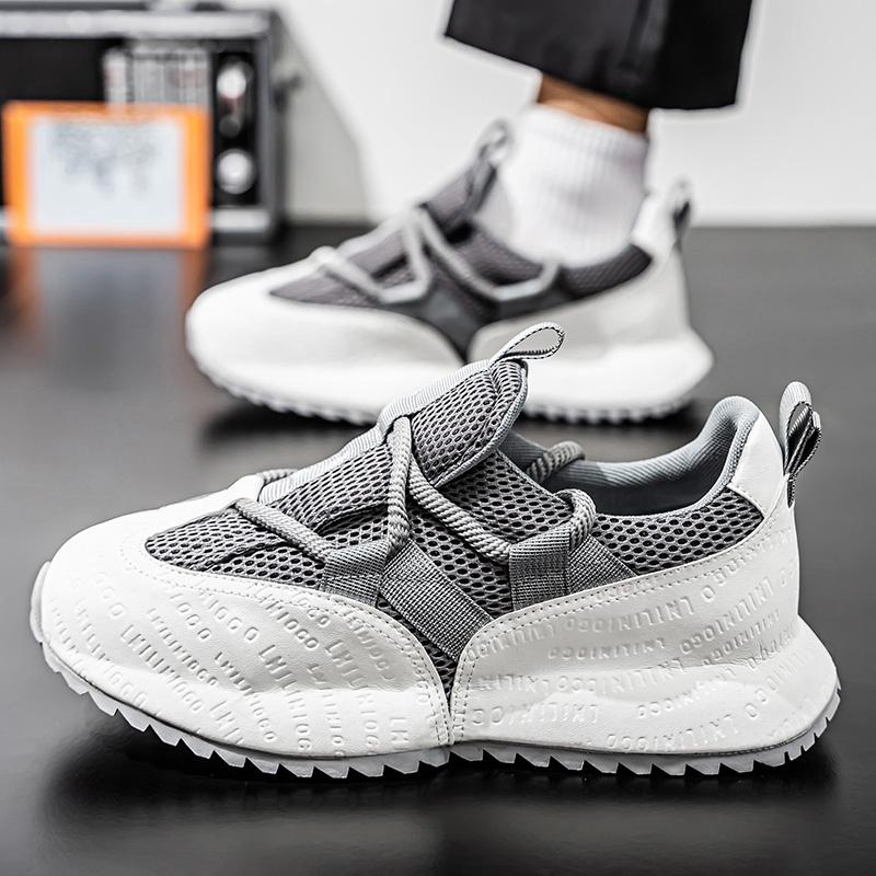 Fashion New Mens Shoes  Breathable Sneakers Breathable Composite Seiko Upper Thickened Anti slip Wear resistant Soles Shoe New model