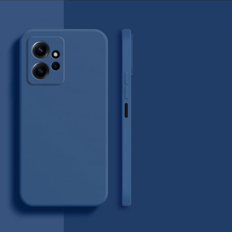 

Для Xiaomi Redmi Note 12 4G чехол Xiaomi Redmi Note 12 Pro Plus 5G чехол оригинальный TPU противоударный жидкий силиконовый чехол для задней панели телефона Note 12Pro 5G Global синий