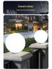 Waterproof Outdoor Solar Moon Lights for Courtyard, Gate, Garden, and Fence Pillars