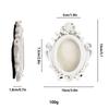 Victoria-Style Retro Resin Photo Frame Ornament - Light Luxury Badge Display Stand for Photo Props