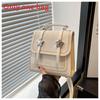 Streetwear Pu Material Small Backpack For Daily Use With Durable Stitching
