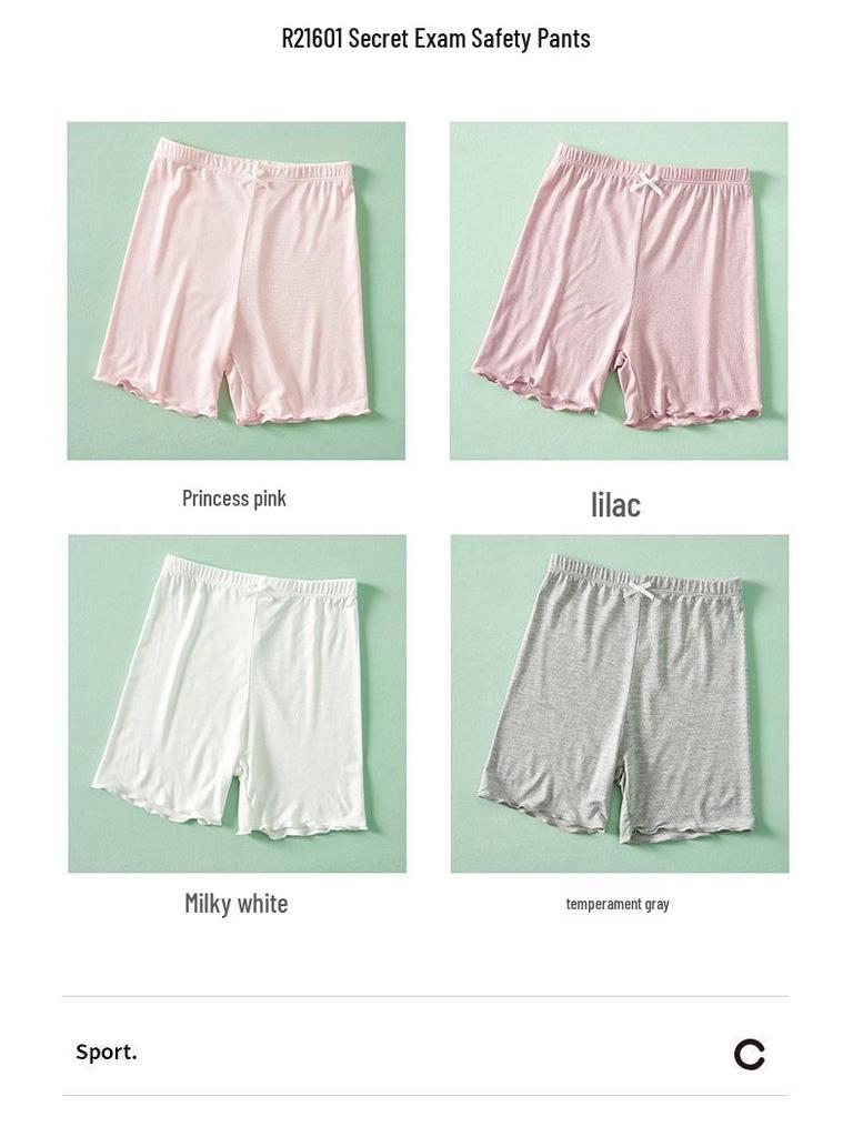 Zomerse Schooluniform Shorts voor Meisjes - Anti-Blootstelling Modal Shorts - Ademend en Comfortabel voor Kinderen
