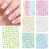 1/2Pcs Colorful Snowflake Nail Art Sticker Self-adhesive DIY Home Salon Winter Christmas Snowflake Women Fake Nail Decoration Decal