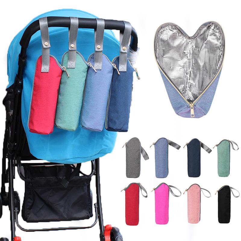 Lightweight Insulated Bottle Bag - Splash-proof Stroller Hanging Bag for Baby and Mommy Essentials.