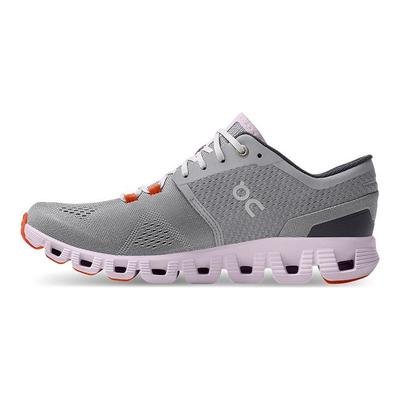 ON  Cloud X 3 Aleación Lirio Zapatillas Mujer Gris Aleación-Gris Lirio-Rosa 40.99041