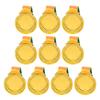 10Pcs Gold/Silver/Bronze Medal Sports Rewards 5.2cm Metal Winner Medals Competition Prize Medals for Talent Show Party Race