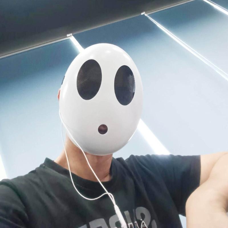 Zabawna maska Shy Guy na Halloween, maska do cosplayu, pełnotwarzowy dodatek do kostiumu, do odgrywania ról, na imprezę Halloweenową, wykwintnie wykonana