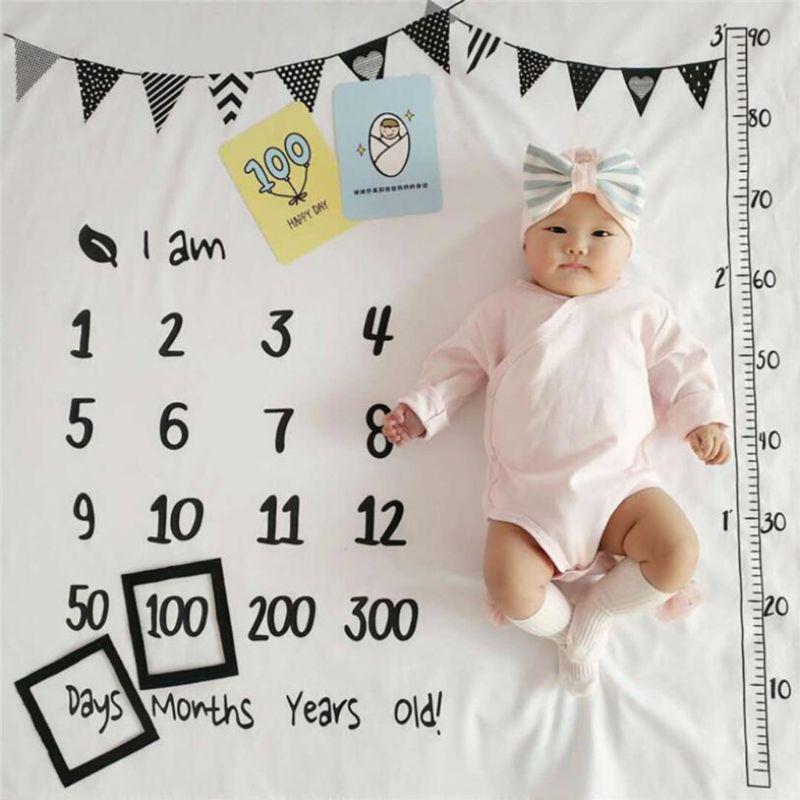 1set Nouveau Ne Croissance Bebe Milestone Blanket Costume Photographie Accessoires Photo Frame Acheter A Prix Bas Livraison Gratuite Avis Reels Avec Des Photos Joom