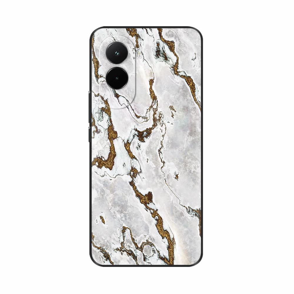 For Xiaomi Poco M7 4G Case PocoM7 Coque Black Silicone TPU Soft Back Cover For Poco M7 4G Phone Case Cover Shockproof Shell Para