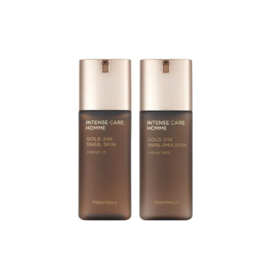 TONYMOLY Intense Care Gold 24K Snail Homme 2 Piece Skincare Set