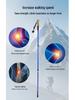 Ultra-Light Aluminum Alloy Cork Handle Shock-Absorbing Three-Section Hiking Poles