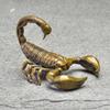 Retro Classical Copper Scorpion Ornament Animal Figurines Miniatures Tea Pet Vintage Brass Crafts Desk Decorations Accessories