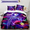3pcs Duvet Cover Set (1*Duvet Cover + 2*Pillowcase, Without Core), The Nightmare Before Christmas Print Soft All‑Season Bedding Set, Home Bedroom Deco