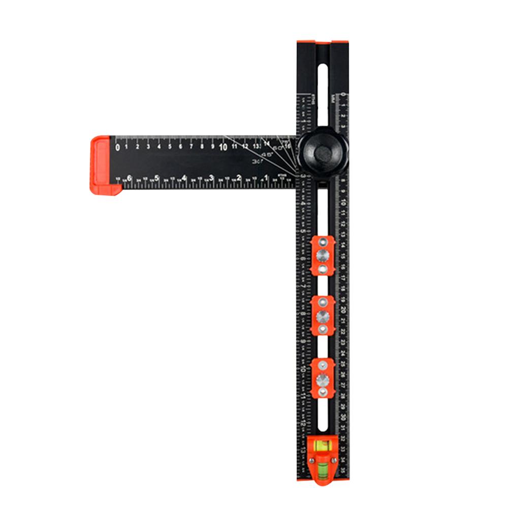 T Ruler For Crafting Woodworking Precision Drilling Tool Shelf Pin Drilling Jig Cabinet Hardware Clamp Cabinet Hole Drilling