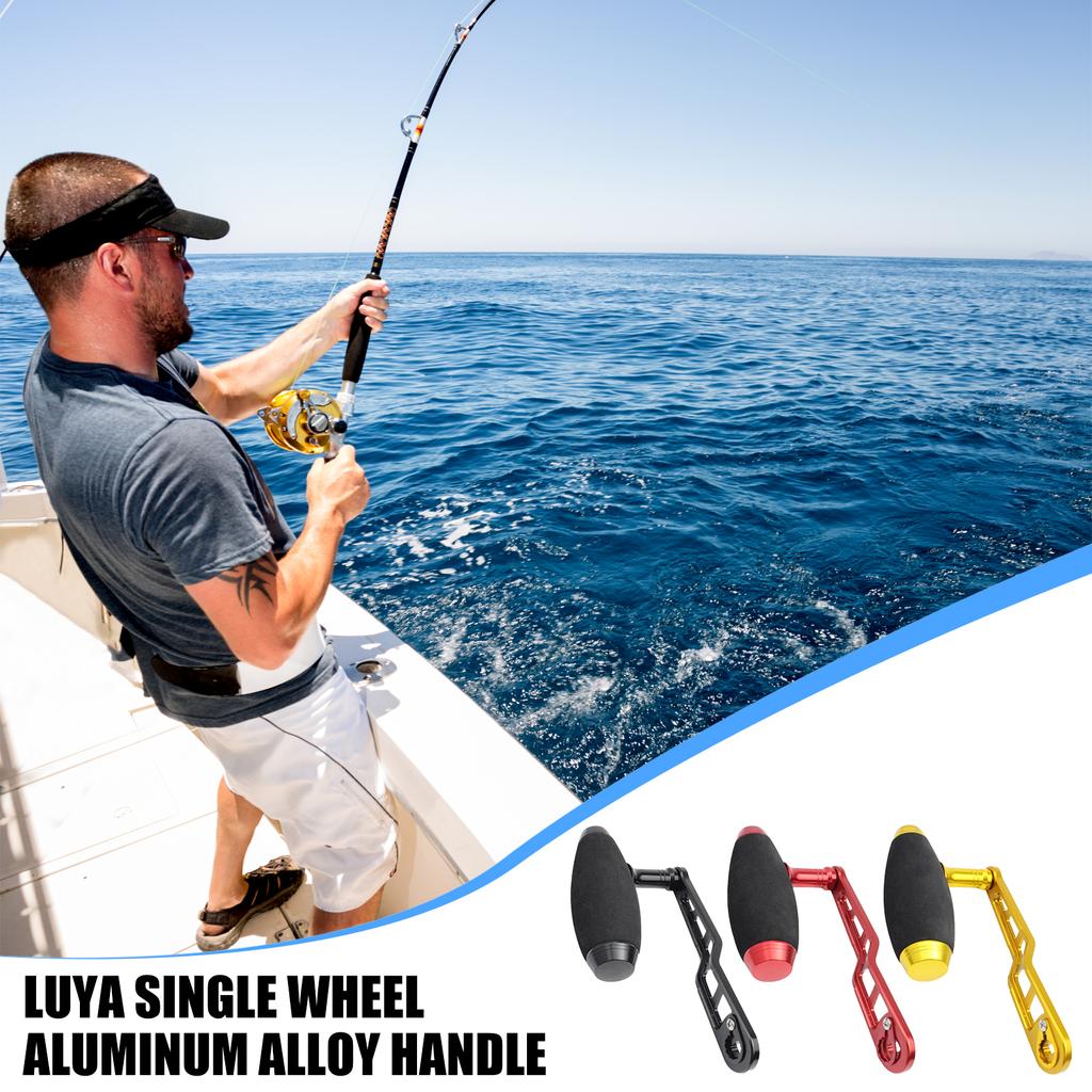 Fishing Reels Handle Baitcasting Reels Power Handle Aluminum Alloy Reels Handle Grip Metal Trolling Wheel Handle