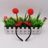 Lovely Bee Pompom Antenna Headband Plush Hairbands Cartoon Party Hair Decors