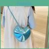 Stylish Korean Version Children's Bag With Trendy Laser Finish Heart Design