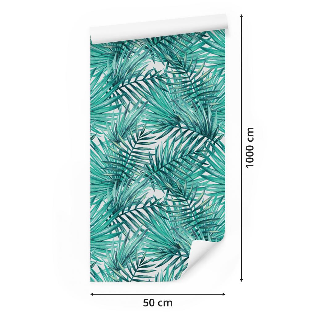 Palm Leaves Wallpaper for Living Room and Bedroom 50x1000