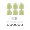 6 PCS Set Tuning Pegs Machine Heads Acrylic Buttons for Guitar