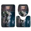 Halloween Bathroom Toilet Three-Piece Floor Mat Doormat Bathroom Carpet