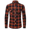 Cozy Up Men's Casual Plaid Flannel Long Sleeve Button Down Shirt