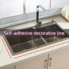 Waterproof kitchen and bathroom seam tape self-adhesive, sealing strip, suitable for countertops, toilets, and tile edges