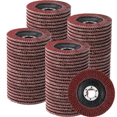 1-5pc 4.5 Inch Flap Discs 40-120 Grit Grinding Discs 4 1/2 Assorted Sanding Grinding Wheels Aluminum Oxide Abrasives Grind
