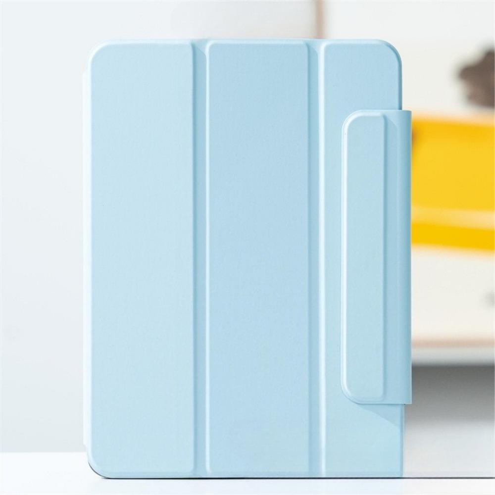 

Магнитный чехол для iPad Air 11 12.9 дюймов Mini Обложка-подставка с застежкой для Pro 11 2025 Планшет iPad mini7/6 2024/2021 светло-синий