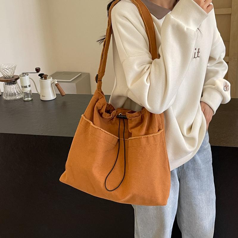 Taška přes rameno Dojíždění Plátěná crossbody taška Nákupní taška