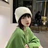 Wool Hat Autumn and Winter Student Hat Women's Day High Value Rough Knitted Versatile Loose Big Head Circumference Cold Hat