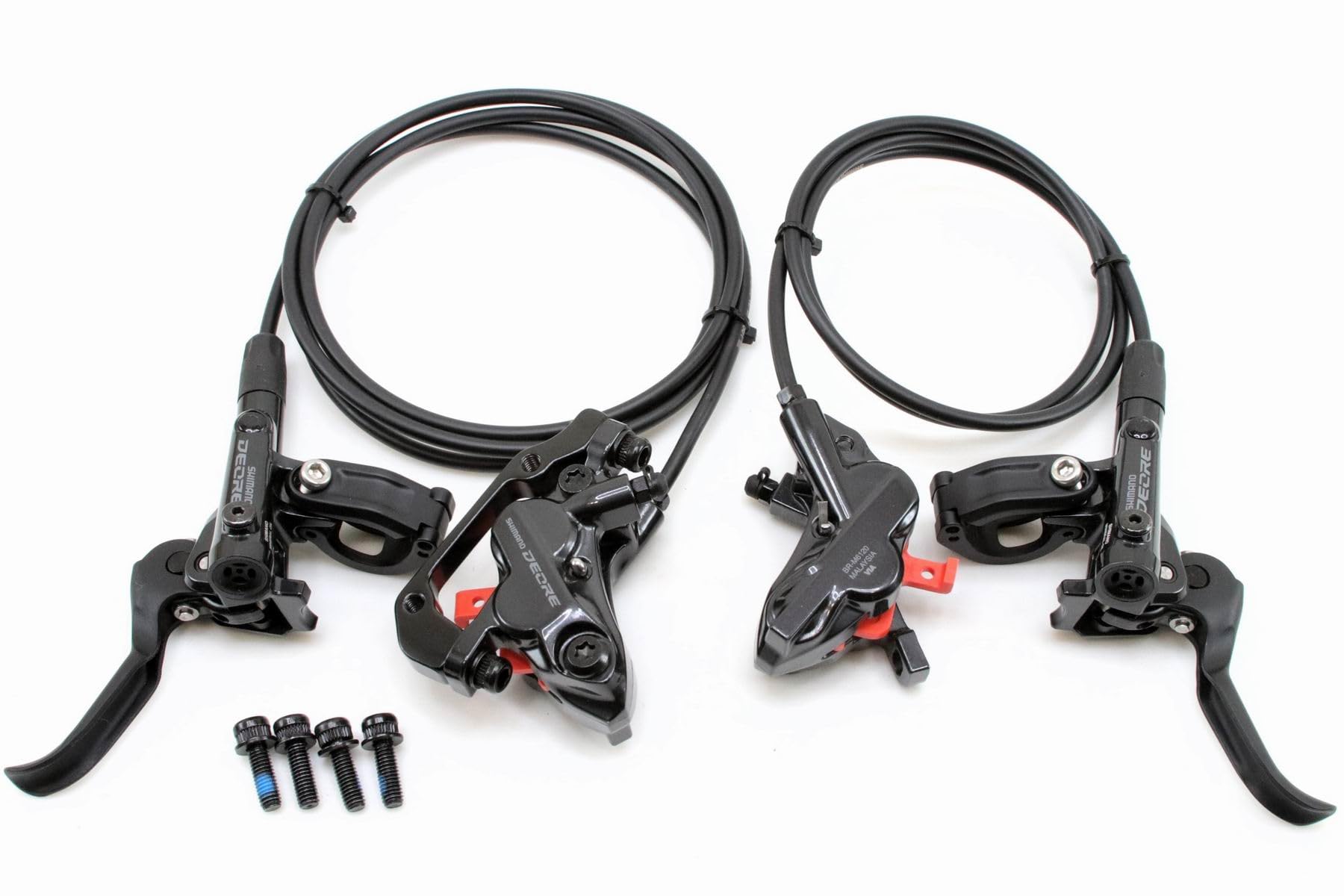 

Shimano DEORE Hydraulic Disc Brakes Increased Braking Rotor Not Front and Rear Black High-Performance BL-M6100 BR-M6120 - 1.5x Power, 4-Piston, 4-Port чёрный