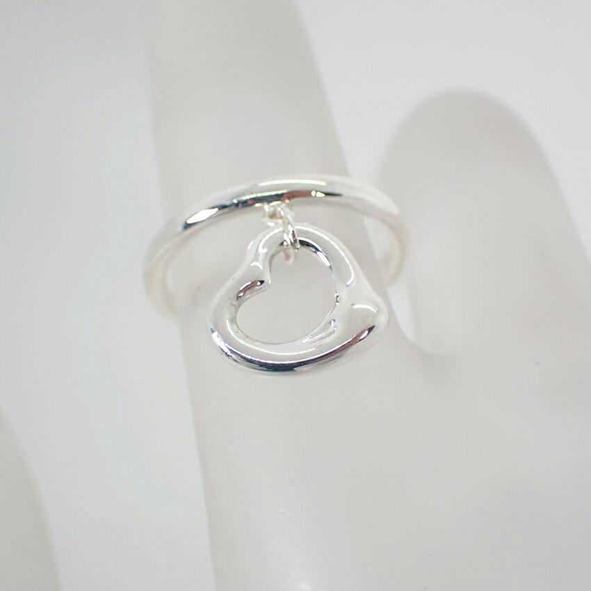[Used] TIFFANY 925 Open Heart Ring / Size 7 / j9-3