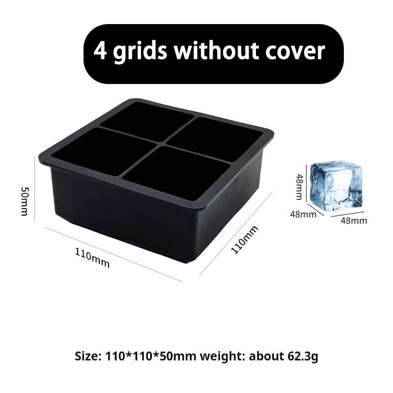 4/6/8/15Grids Silicone Ice Cube Molds Spherical Ice Molds Reusable Whiskey Ice Cube Molds Cocktail Freezer DIY Homemade Barware